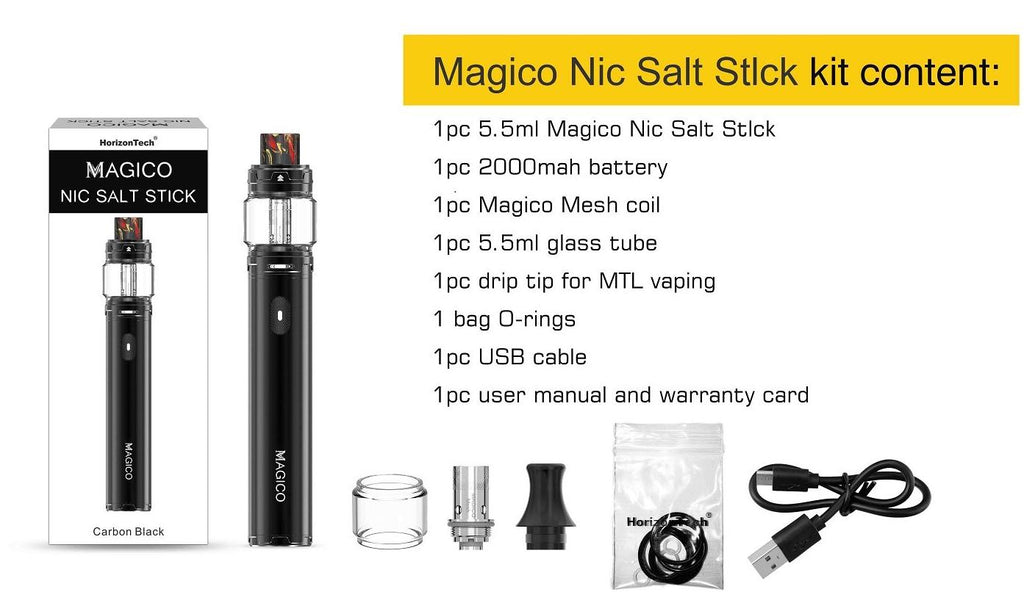 Horizon Magico Nic Salt Stick Pen Kit - Clearance Vapor King Horizon Magico Nic Salt Stick Pen Kit - Clearance Vapor King