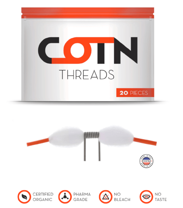 Vape Cotton - COTN Threads *10 Bag Display — Vapor King