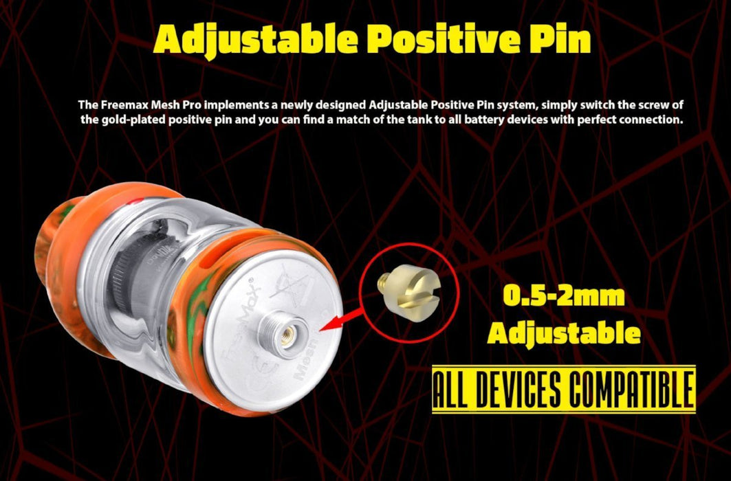 FreeMax Mesh Pro Sub Ohm Tank - Resin Design - WholesaleVapor.com