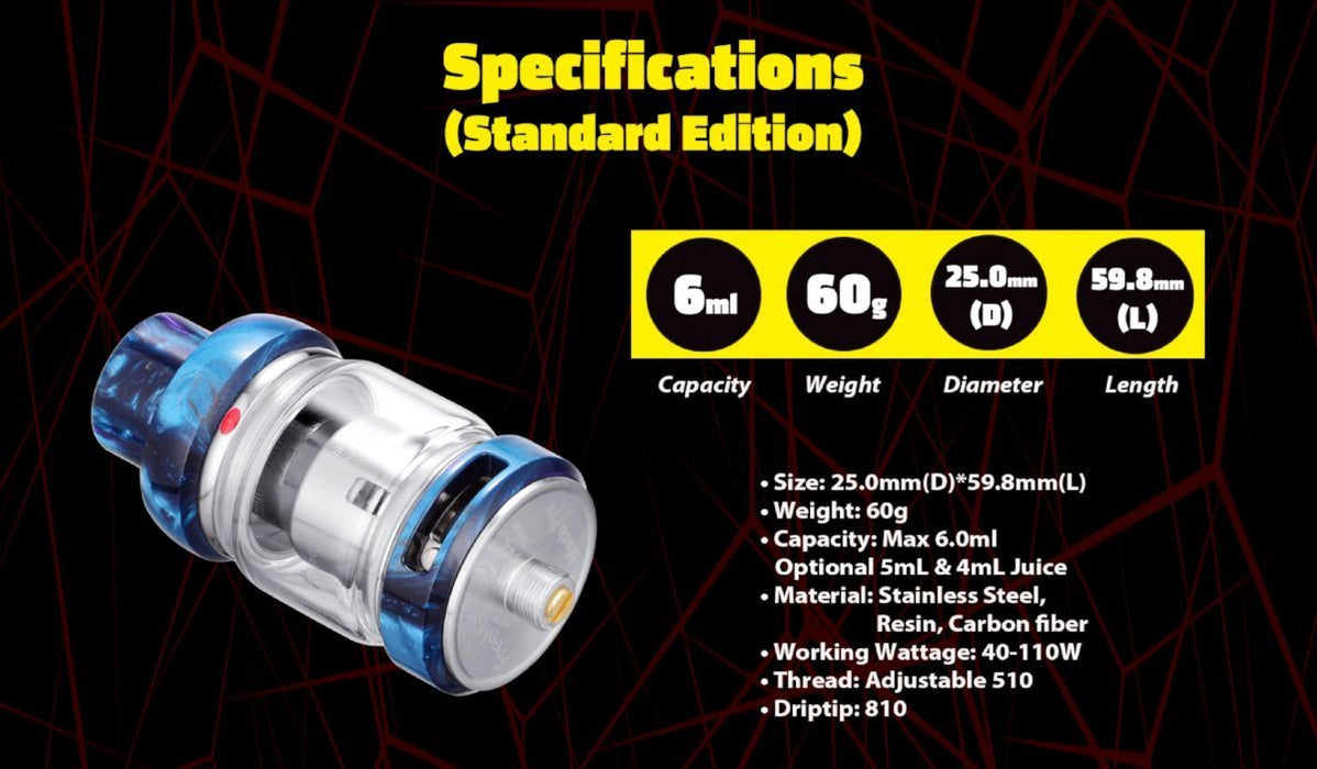 FreeMax Mesh Pro Sub Ohm Tank - Resin Design - WholesaleVapor.com