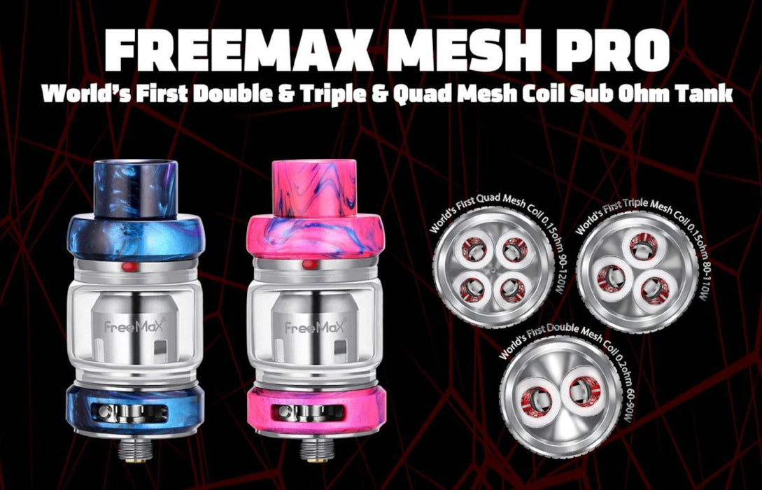 FreeMax Mesh Pro Sub Ohm Tank - Resin Design - WholesaleVapor.com