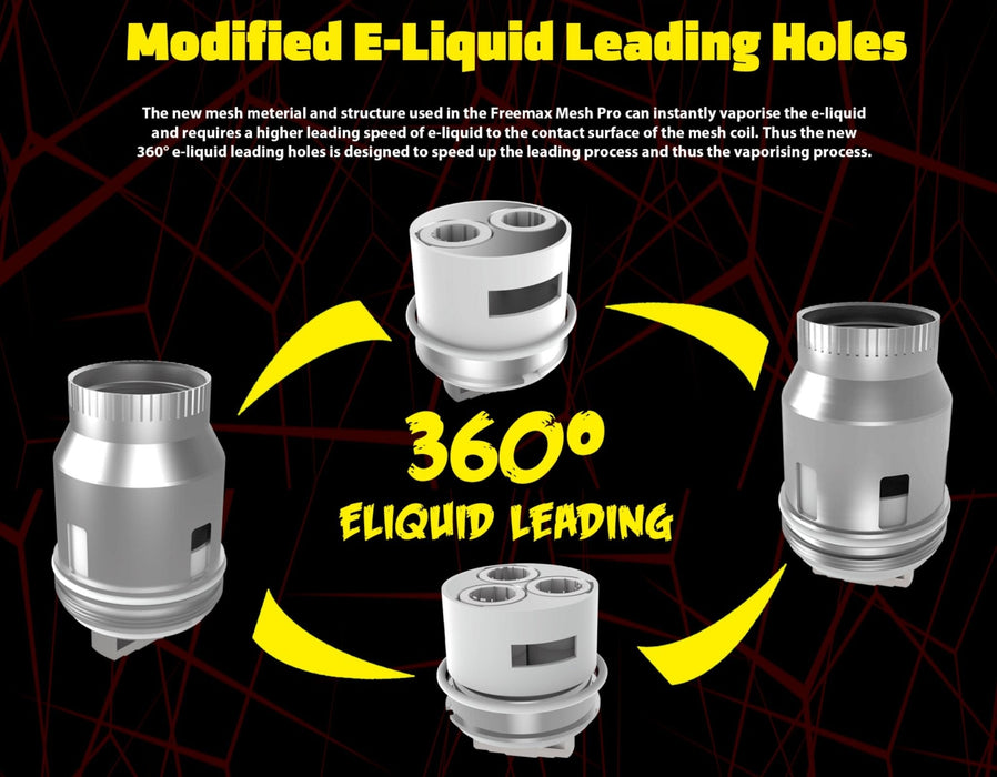 FreeMax Mesh Pro Sub Ohm Tank - Resin Design - WholesaleVapor.com