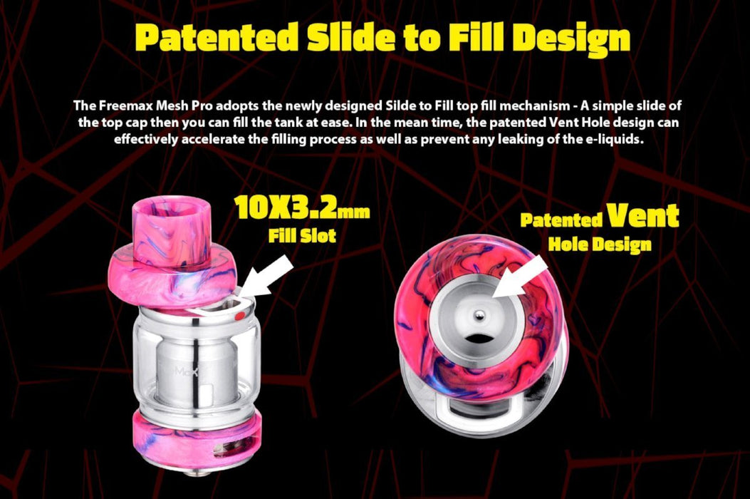 FreeMax Mesh Pro Sub Ohm Tank - Resin Design - WholesaleVapor.com