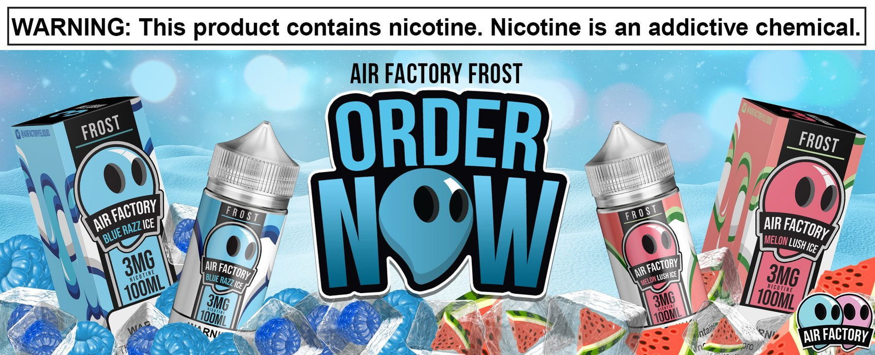 Frost Factory Eliquid by Air Factory 100ml - WholesaleVapor.com