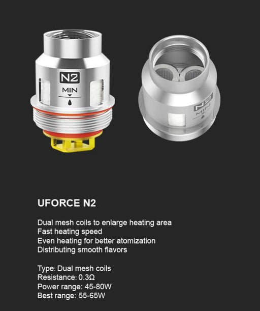 VooPoo Uforce N2 Replacement Coils - 5 Pack - Vapor King
